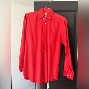 Red men’s wrangler long sleeve shirt